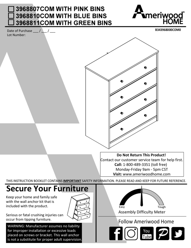 Ameriwood HOME 3968807COM Bedienungsanleitung