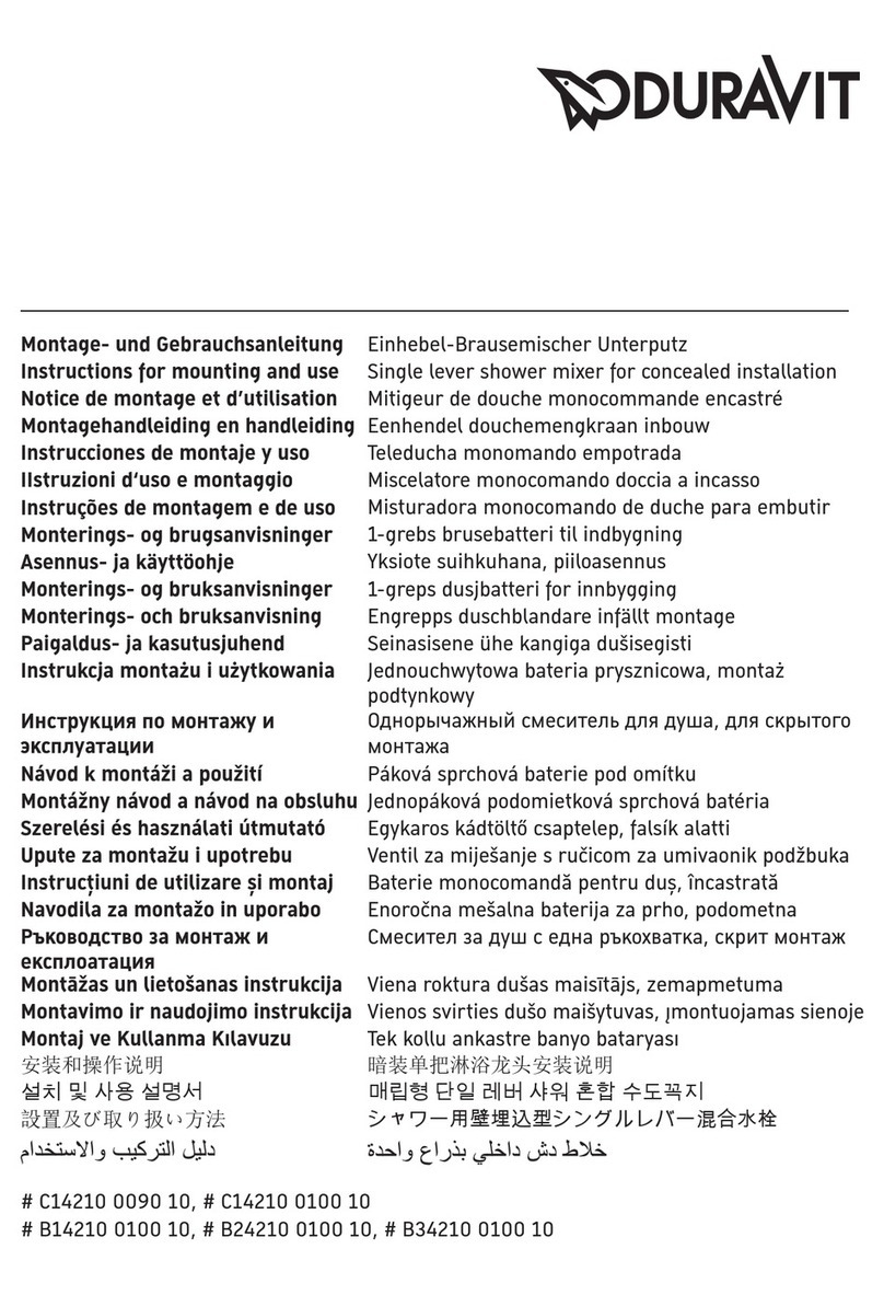 DURAVIT B34210 0100 10 Handbuch