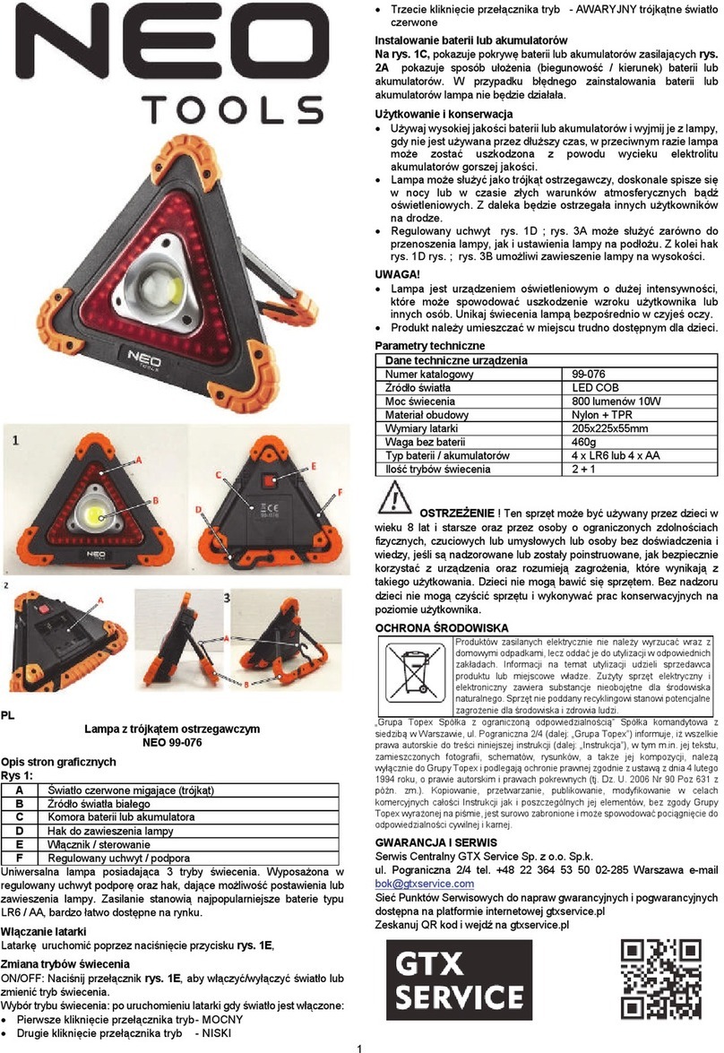 NEO TOOLS NEO 99-076 Bedienungsanleitung