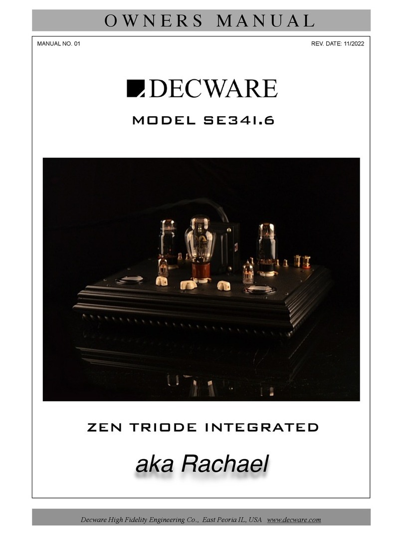 Decware SE34I.6 Bedienungsanleitung