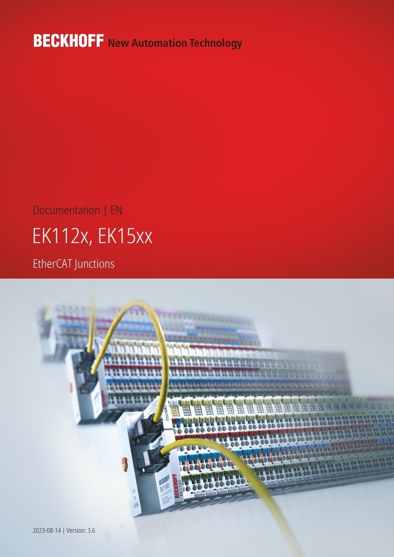 Beckhoff EtherCAT EK112 Series Bedienungsanleitung