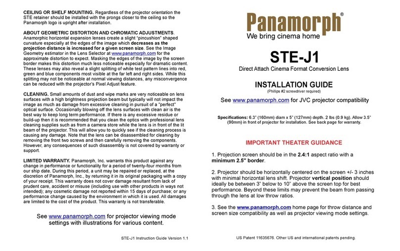 Panamorph STE-J1 Bedienungsanleitung