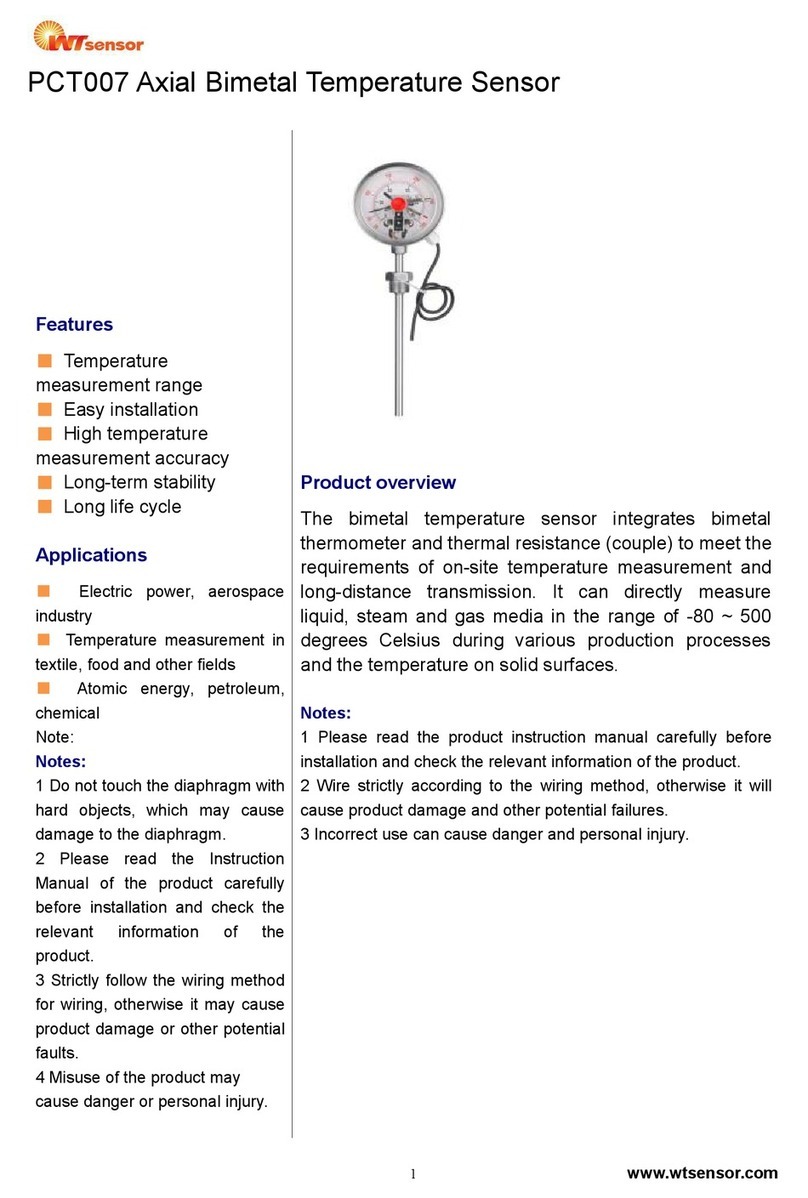WT sensor PCT007 Bedienungsanleitung
