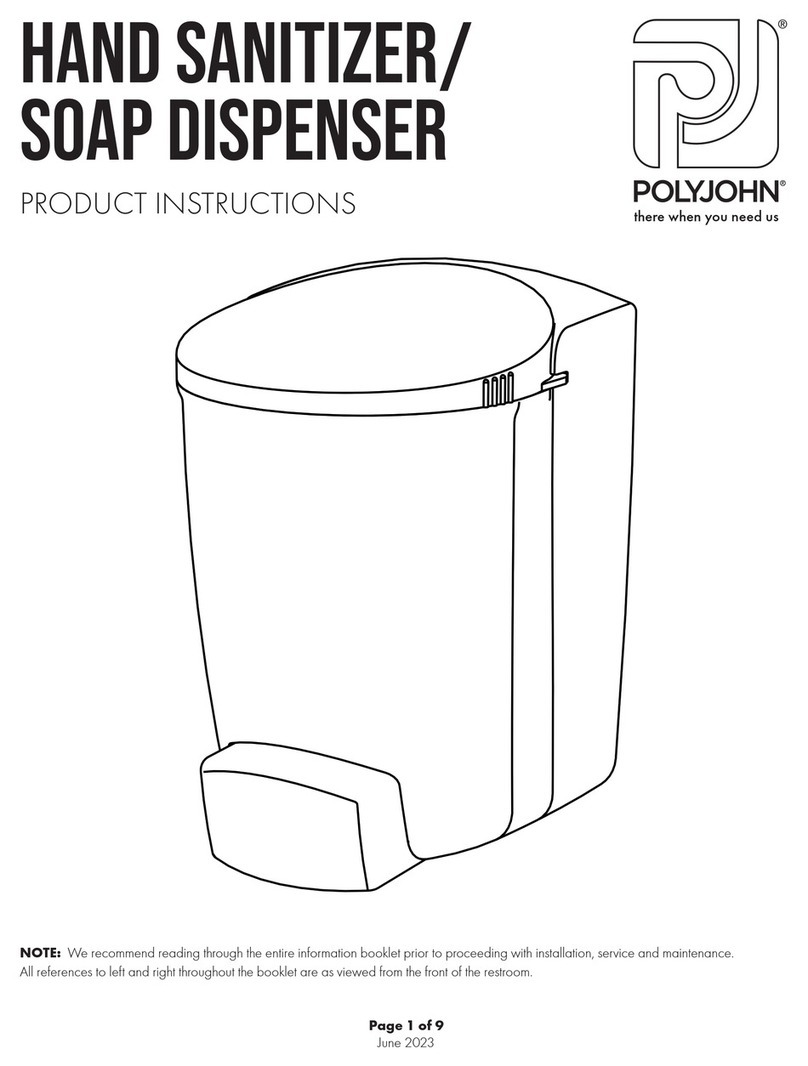 PolyJohn E SaniStand PSD1-1000 Merkblatt PolyJohn E SaniStand PSD1-1000 Merkblatt