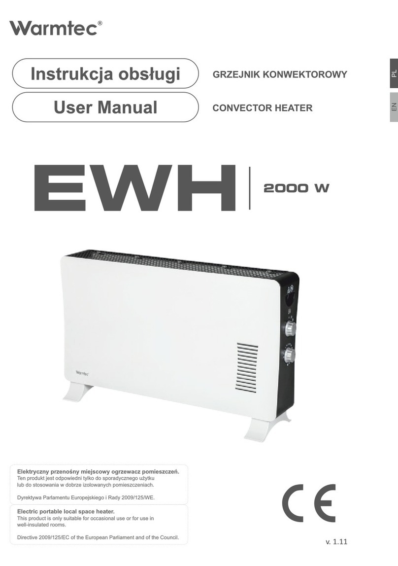 Warmtec EWH-2000 Bedienungsanleitung