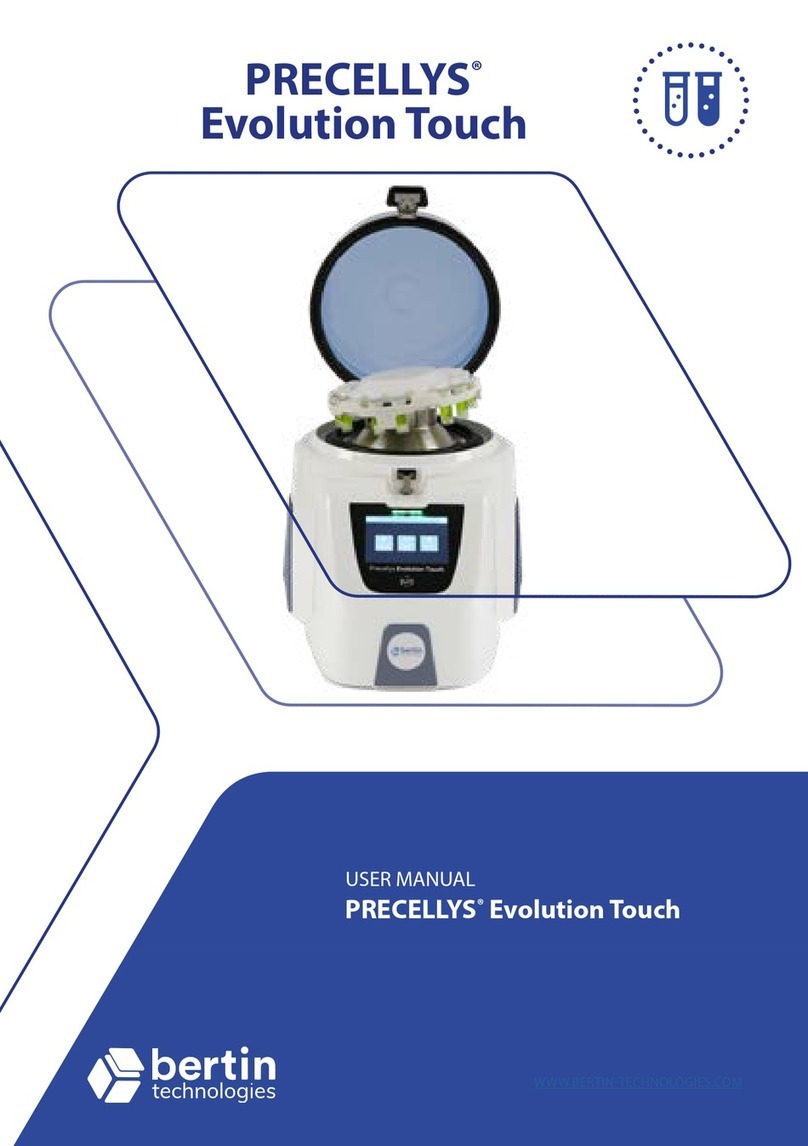 Bertin Technologies PRECELLYS Evolution Touch Bedienungsanleitung