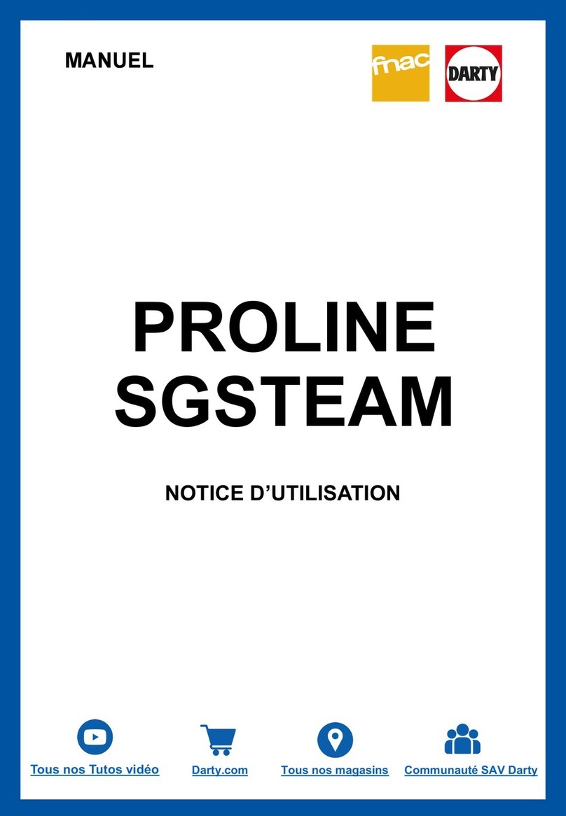 Proline SGSTEAM Bedienungsanleitung