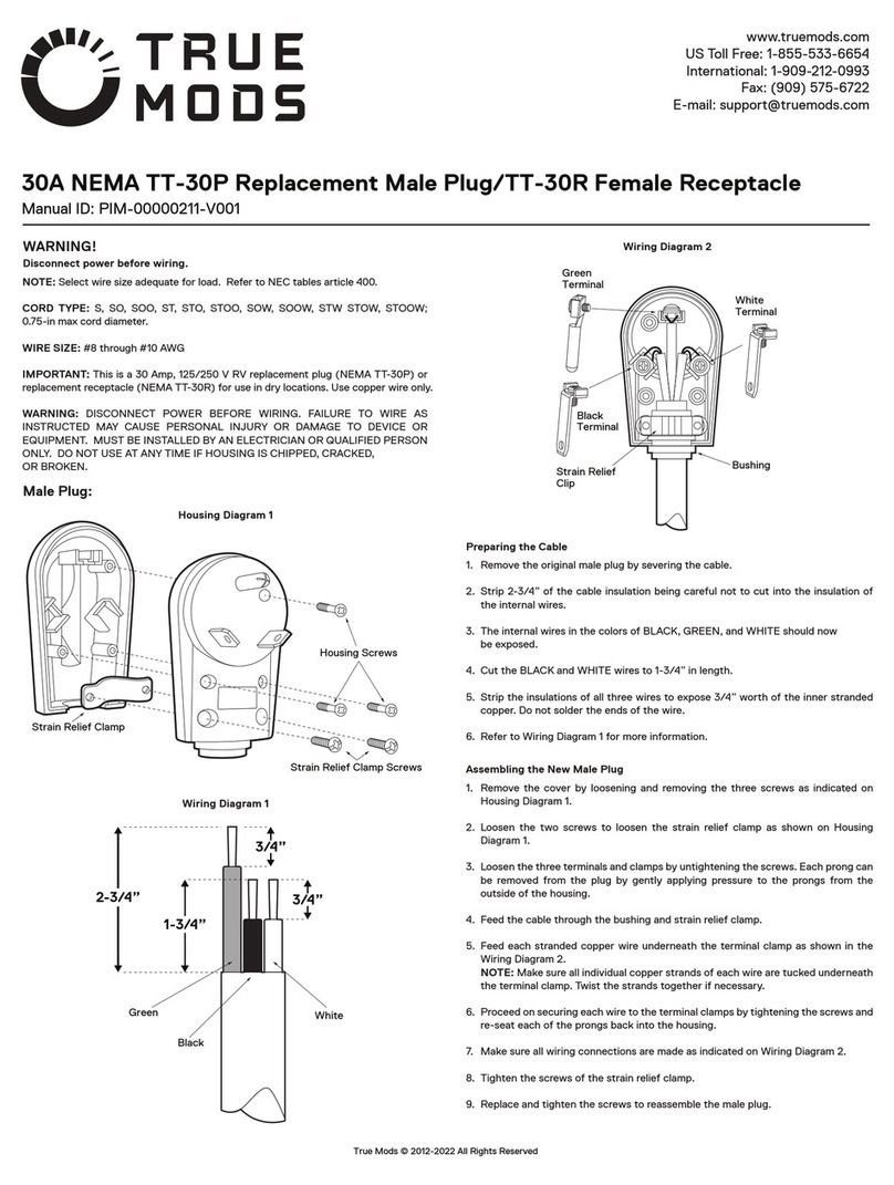 TRUE MODS PIM-00000211-V001 Bedienungsanleitung