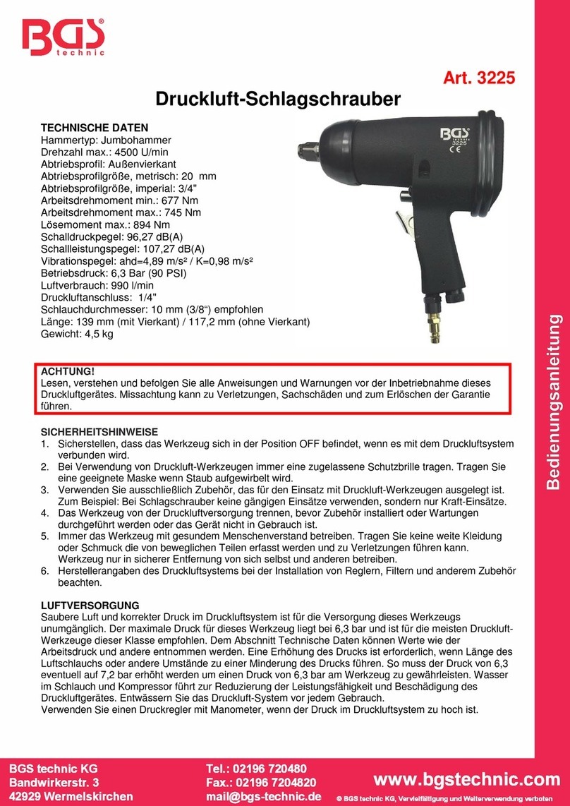 BGS technic 3225 Bedienungsanleitung