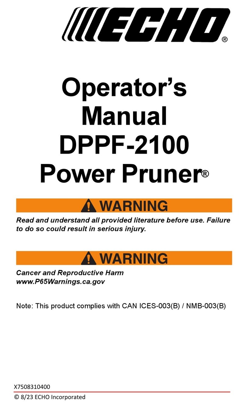 Echo DPPF-2100 Bedienungsanleitung
