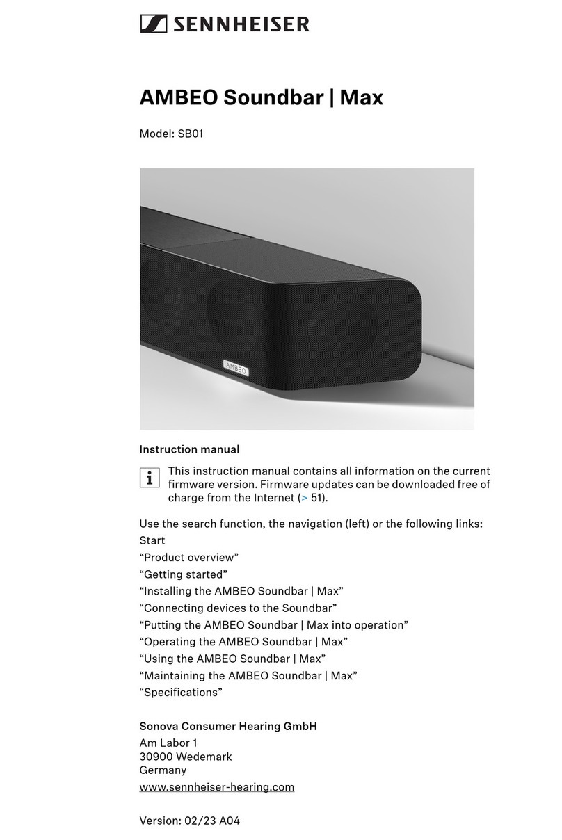 Sennheiser AMBEO Bedienungsanleitung