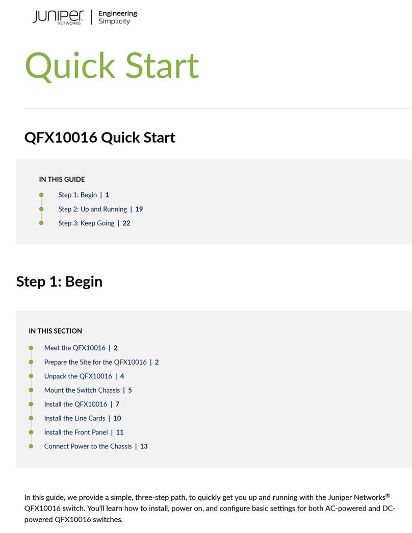 Juniper QFX10016 Bedienungsanleitung