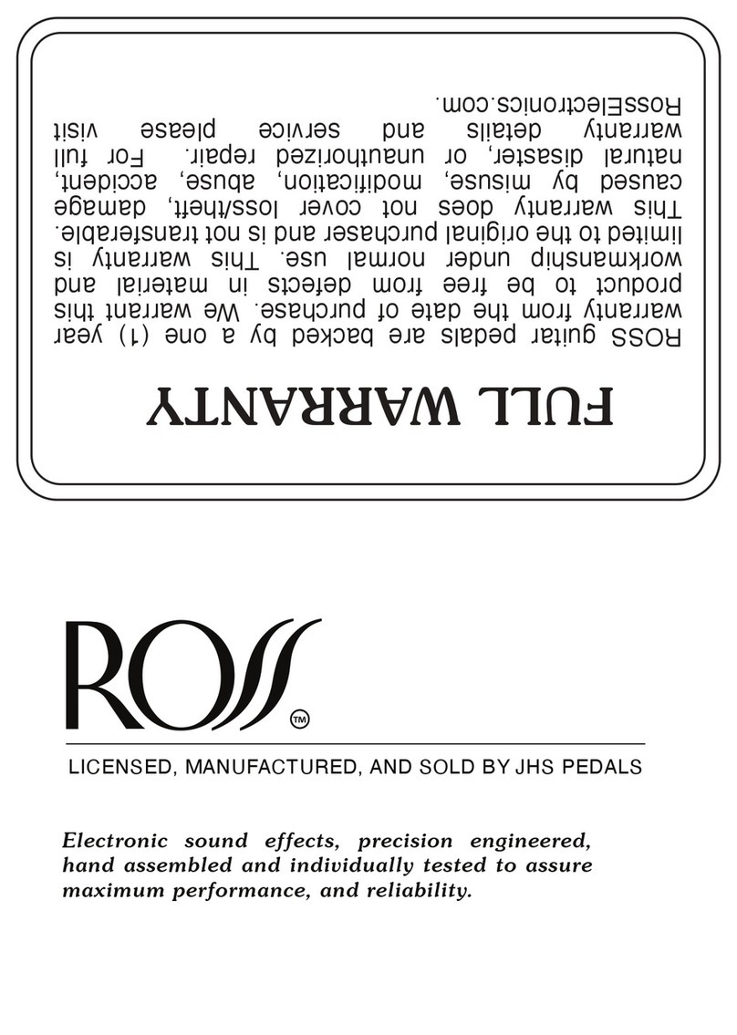 Ross Distortion Bedienungsanleitung