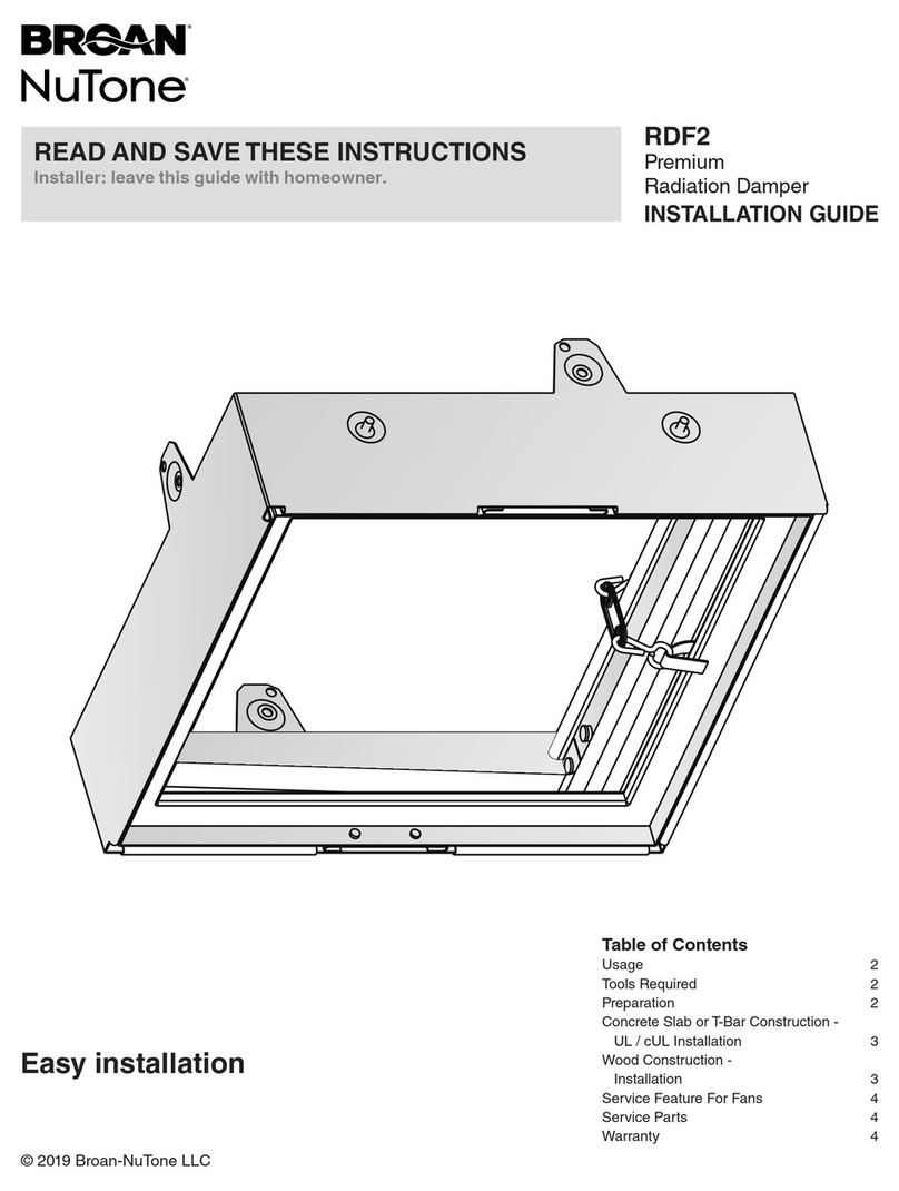 NuTone RDF2 Bedienungsanleitung