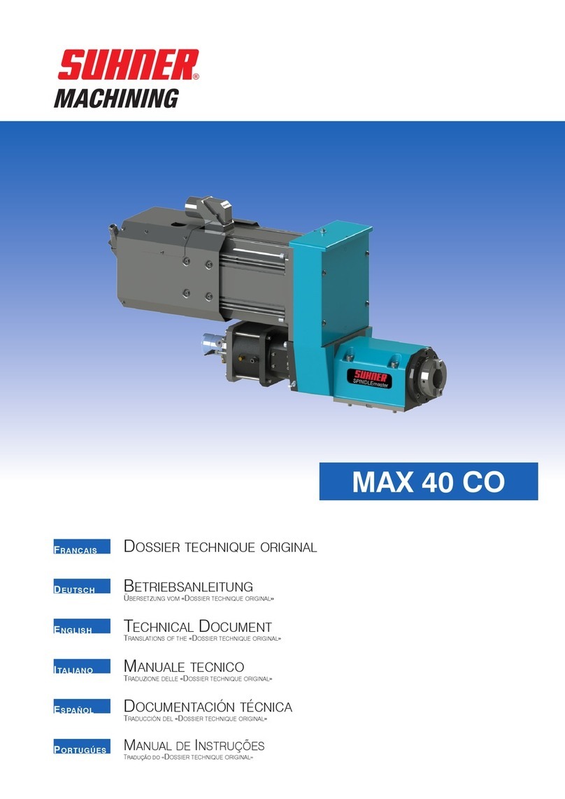 SUHNER MACHINING MAX 40 CO Technisches Handbuch