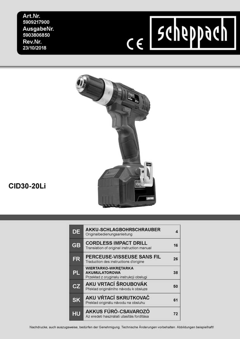 Scheppach CID30-20Li Gebrauchsanweisung
