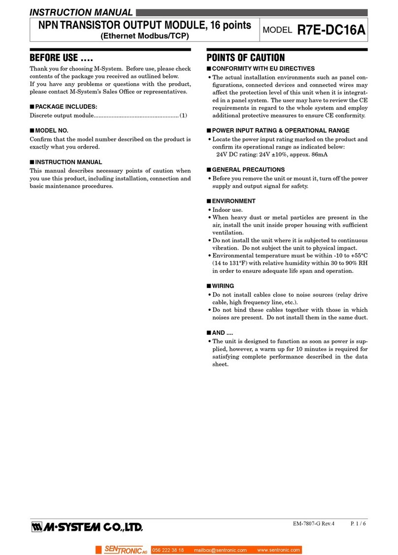 M-system R7E-DC16A Bedienungsanleitung