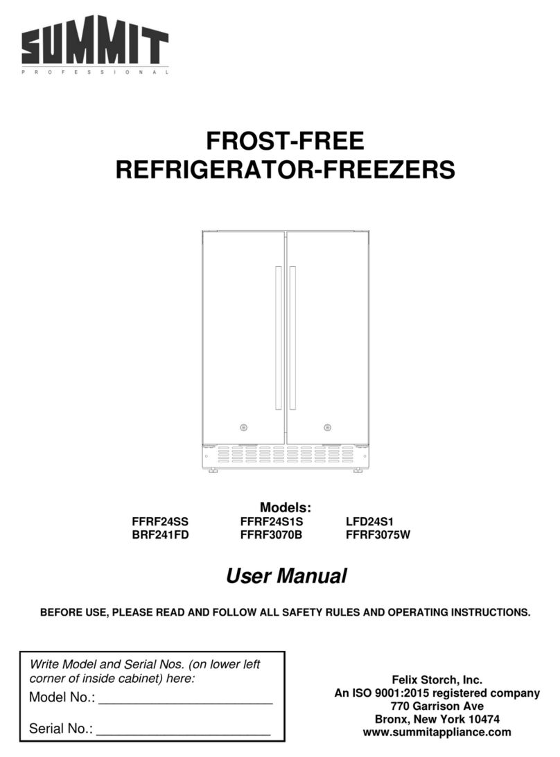 Summit FFRF24SS Bedienungsanleitung