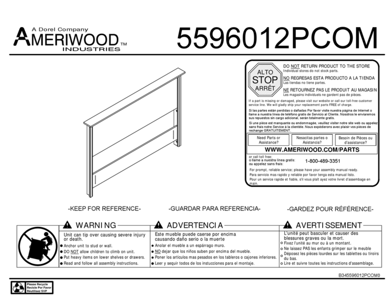 Dorel AMERIWOOD 5596012PCOM Bedienungsanleitung