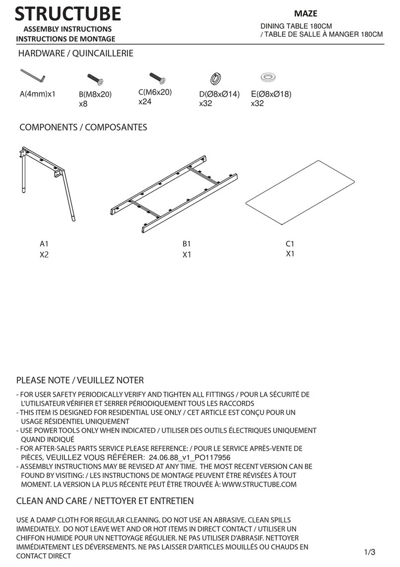 STRUCTUBE MAZE Bedienungsanleitung