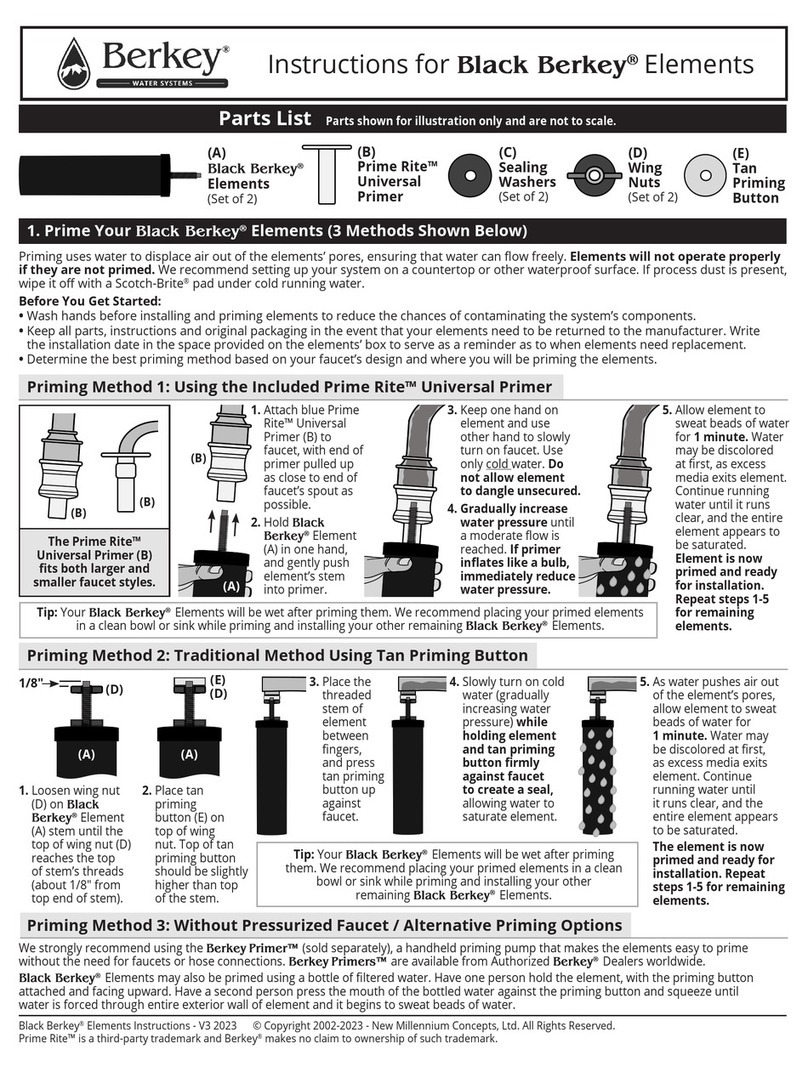 Berkey Black Berkey Elements Bedienungsanleitung Berkey Black Berkey Elements Bedienungsanleitung