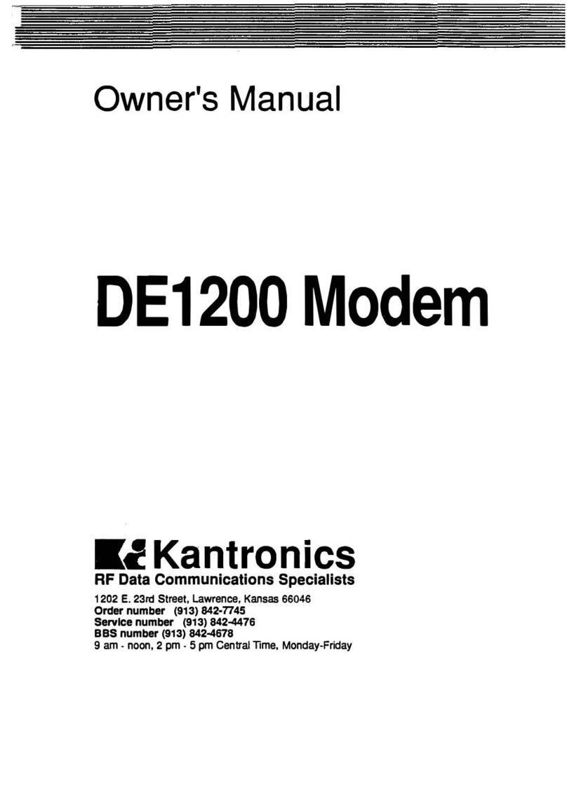 Kantronics DE1200 Bedienungsanleitung