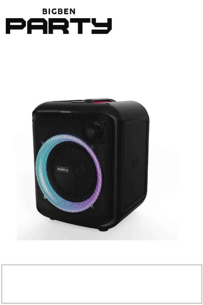 Bigben PARTY CUBE Bedienungsanleitung