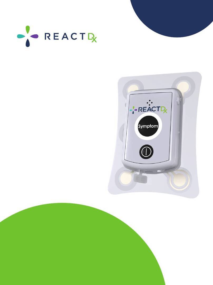 Medicomp reactDX TelePatch Bedienungsanleitung