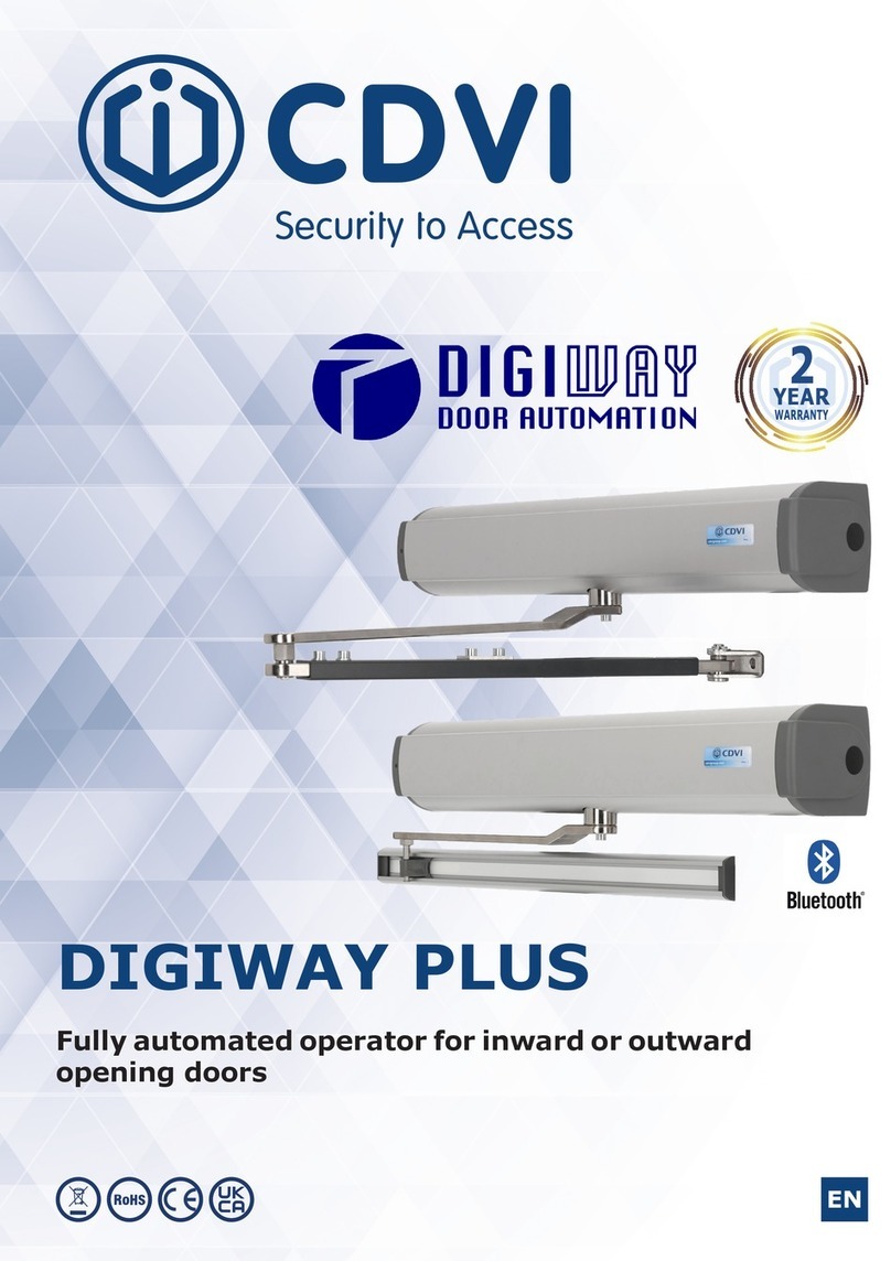 CDVI DIGIWAY PLUS Bedienungsanleitung