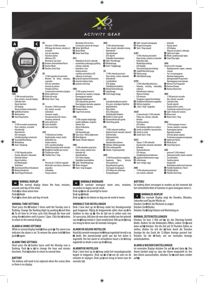 XQ MAX ACTIVITY GEAR Bedienungsanleitung XQ MAX ACTIVITY GEAR Bedienungsanleitung