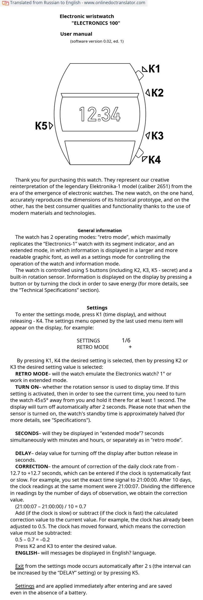 Technochas ELECTRONICS 100 Bedienungsanleitung