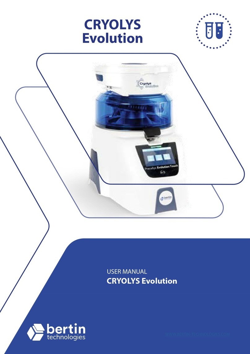 Bertin Technologies Cryolys Evolution Bedienungsanleitung