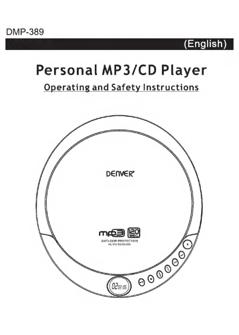 Denver DMP-389 Kurzanleitung