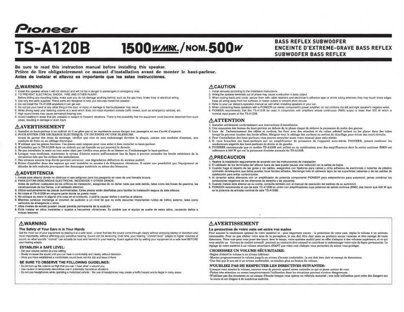 Pioneer TS-A120B Bedienungsanleitung