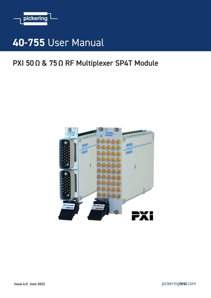 Pickering Module Bedienungsanleitung