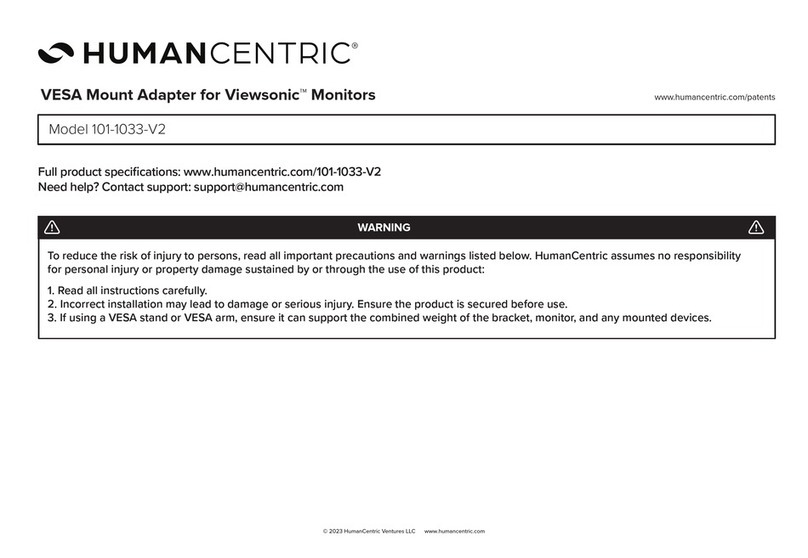 HumanCentric 101-1033-V2 Bedienungsanleitung HumanCentric 101-1033-V2 Bedienungsanleitung