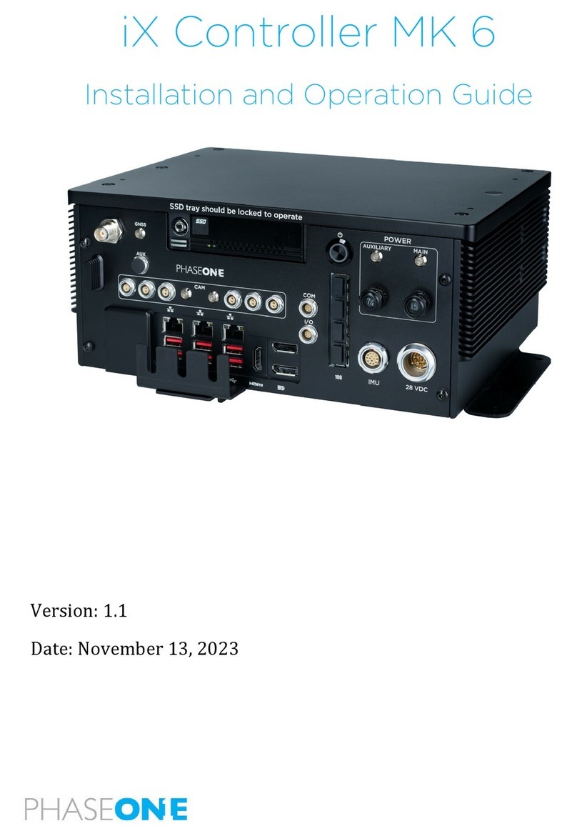 PhaseOne iX Controller MK 6 Betriebsanleitung