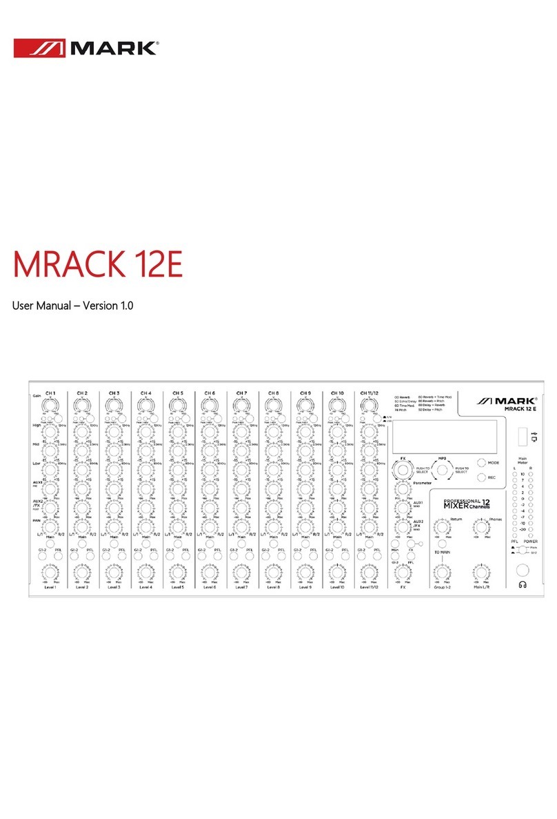 Mark MRACK 12E Bedienungsanleitung