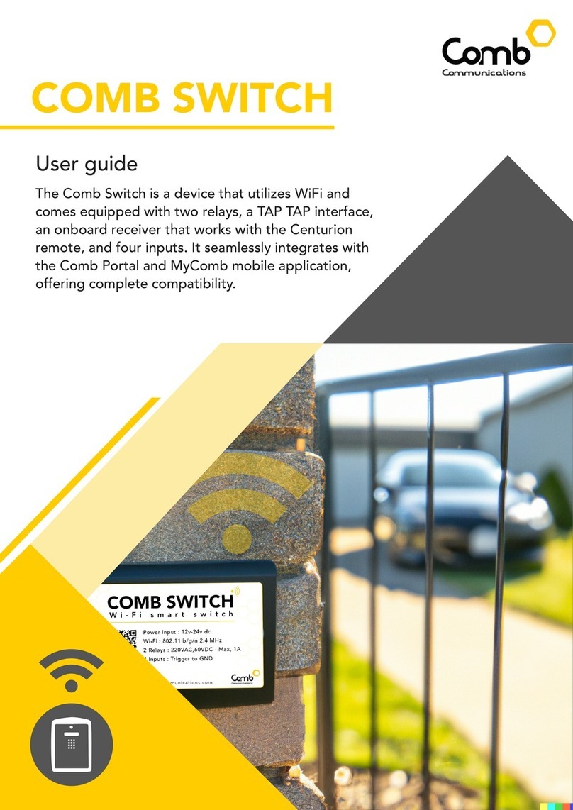 Comb Communications Switch Bedienungsanleitung