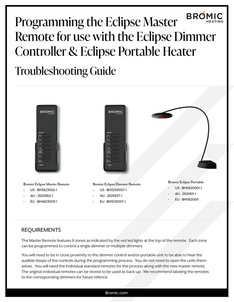Bromic Heating Eclipse Master Remote Bedienungsanleitung