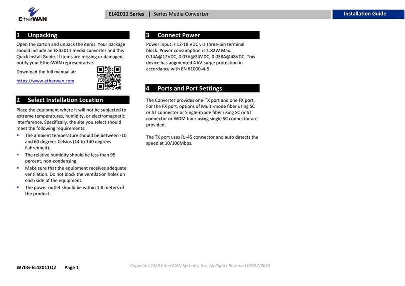 EtherWAN EL42011 Series Bedienungsanleitung