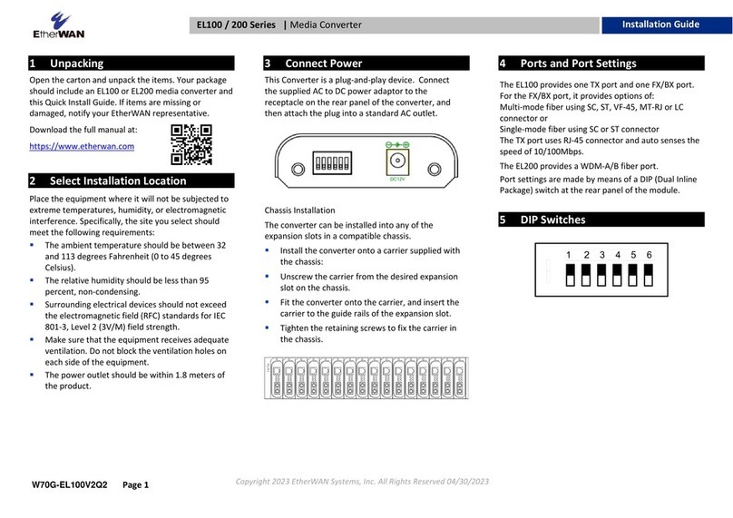 EtherWAN EL100 Bedienungsanleitung