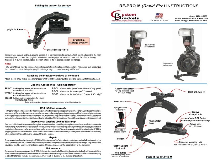 Custom Brackets RF-PRO M Bedienungsanleitung