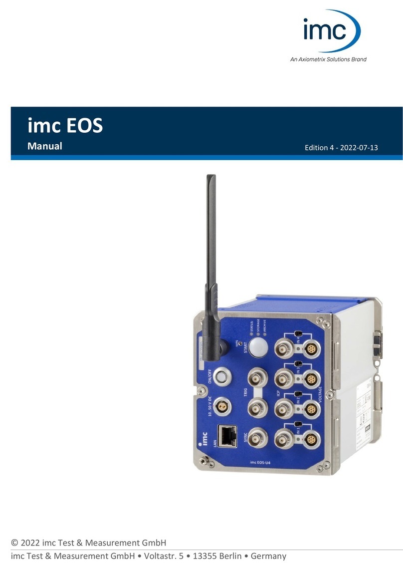 Axiometrix Solutions imc EOS Bedienungsanleitung