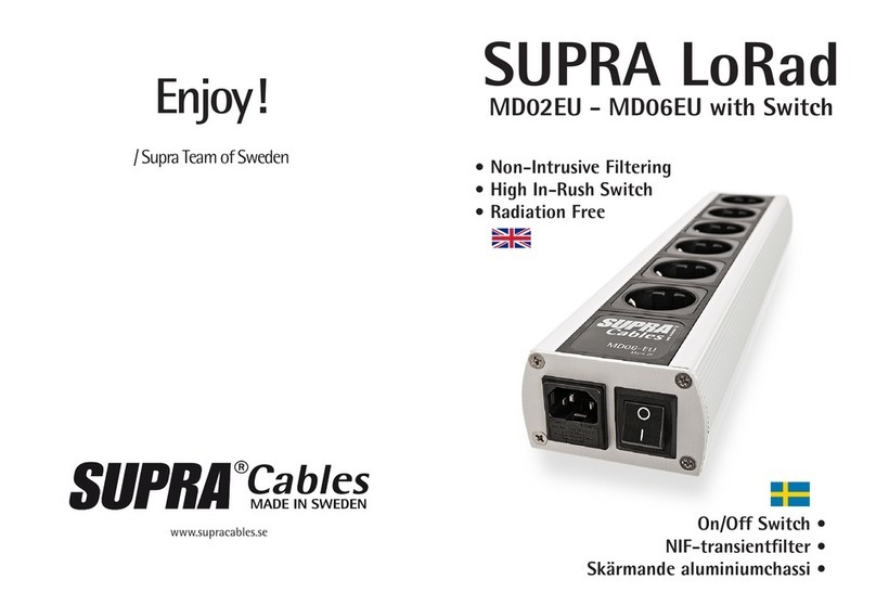 Supra LoRad MD02EU Bedienungsanleitung
