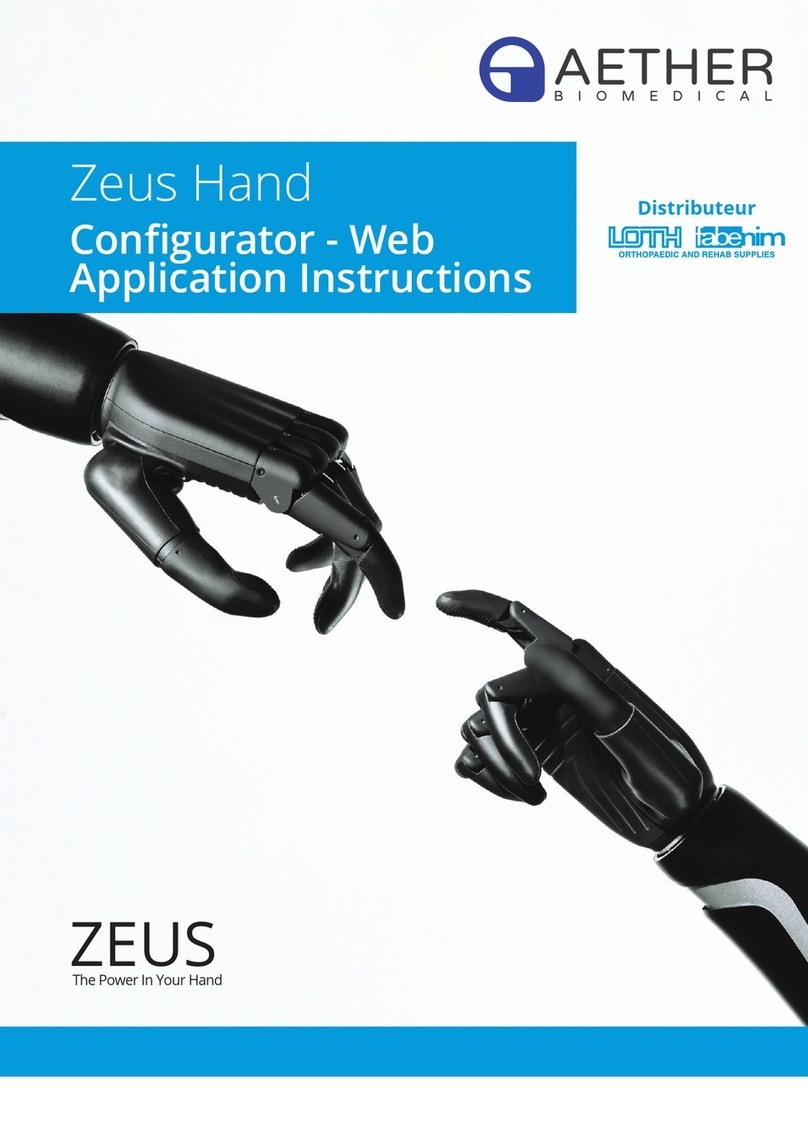 Aether Biomedical Zeus Hand Benutzerhandbuch Aether Biomedical Zeus Hand Benutzerhandbuch