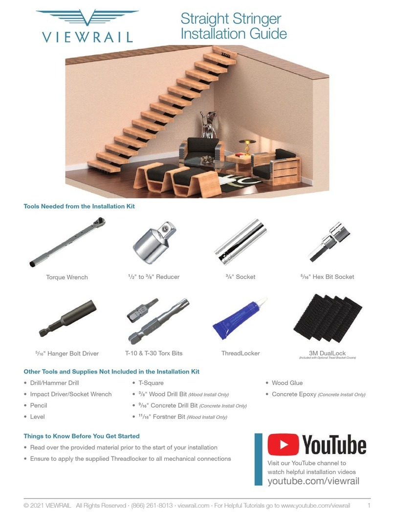 VIEWRAIL Straight Stringer Bedienungsanleitung