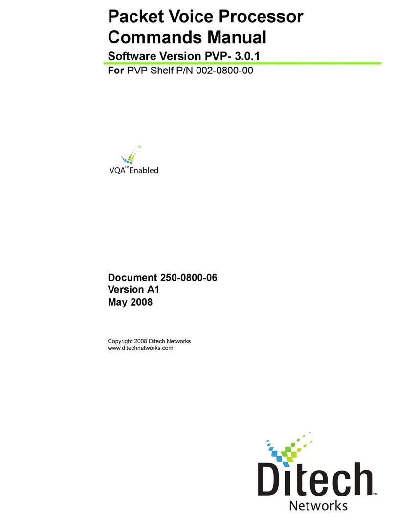 DITECH Packet Voice Processor Montageanleitung