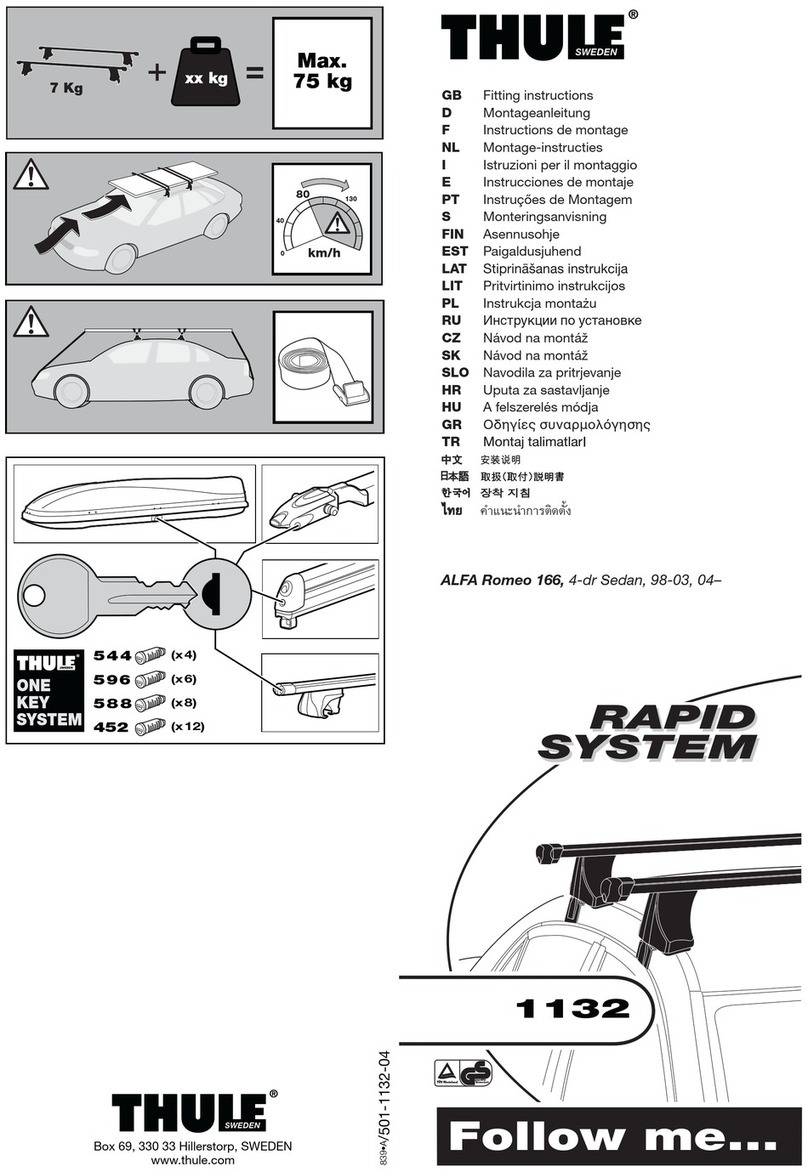 Thule 1132 Bedienungsanleitung