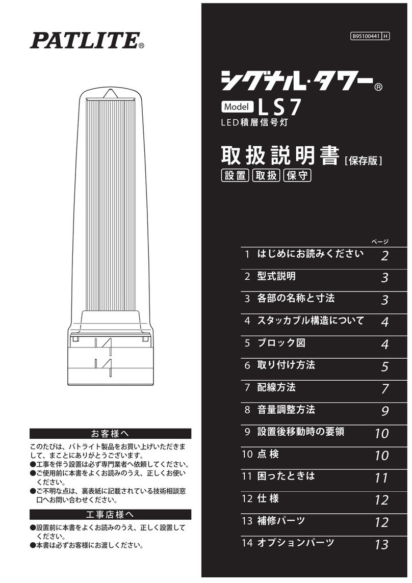 Patlite LS7 Bedienungsanleitung